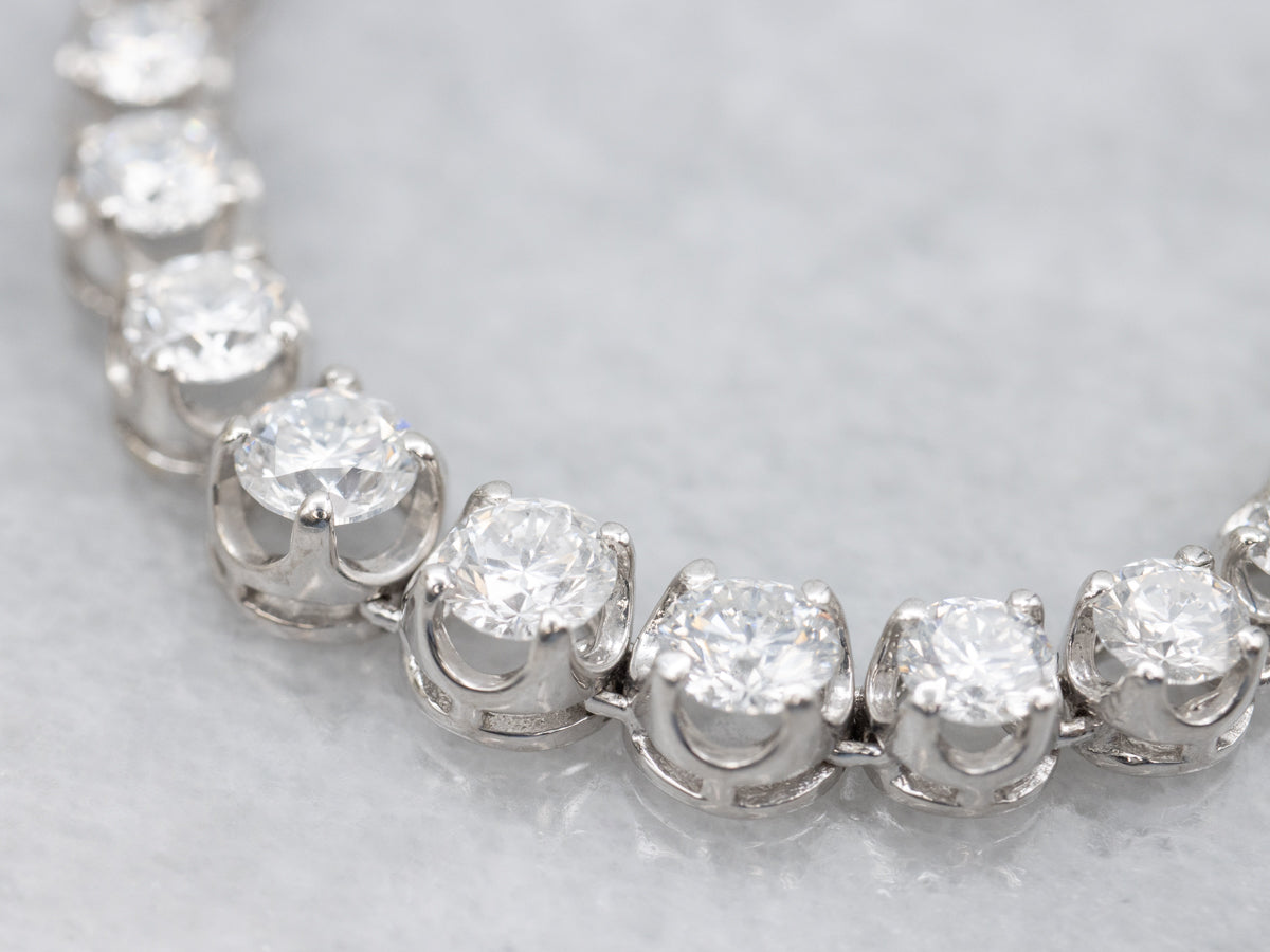 Graduated Diamond Tennis Necklace
