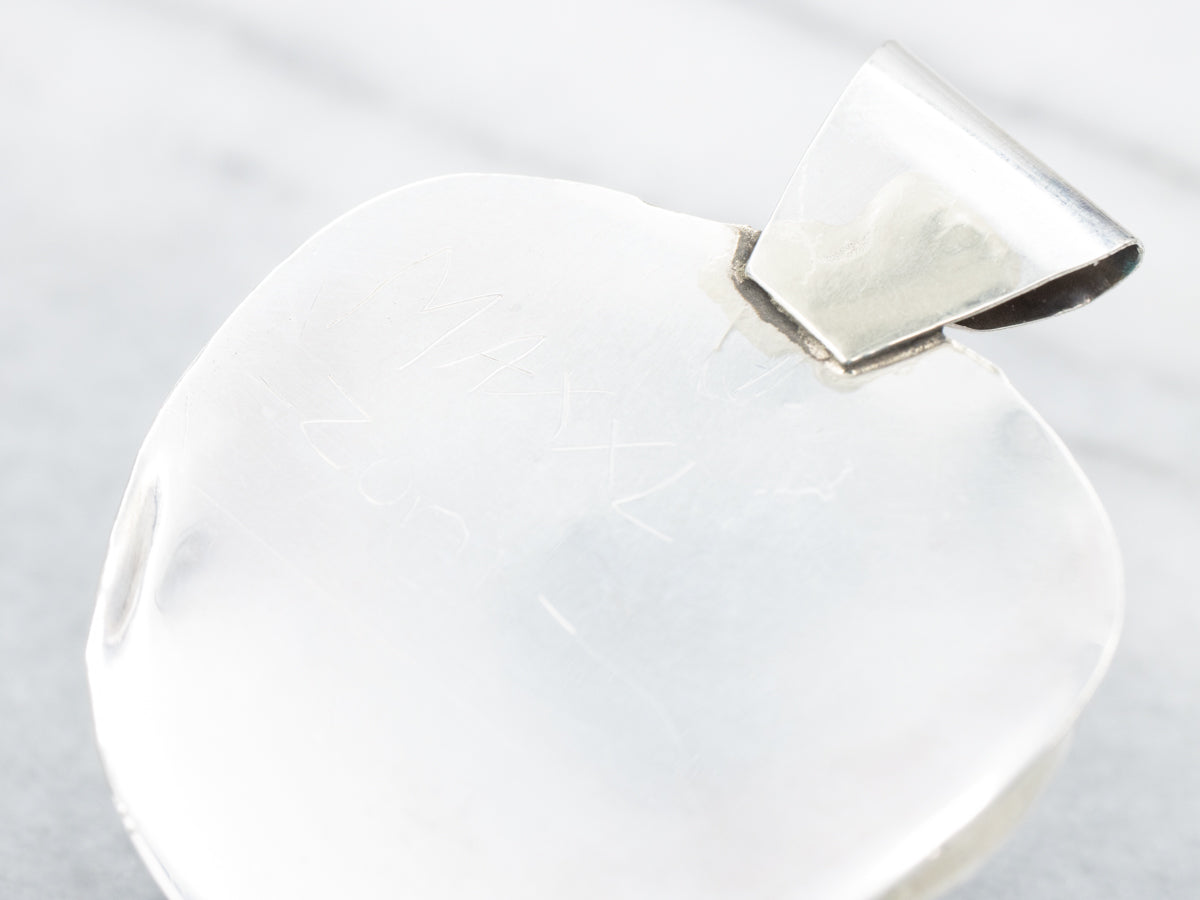 Sterling Silver MAXXL Zuni Carved Turquoise Cat Statement Pendant