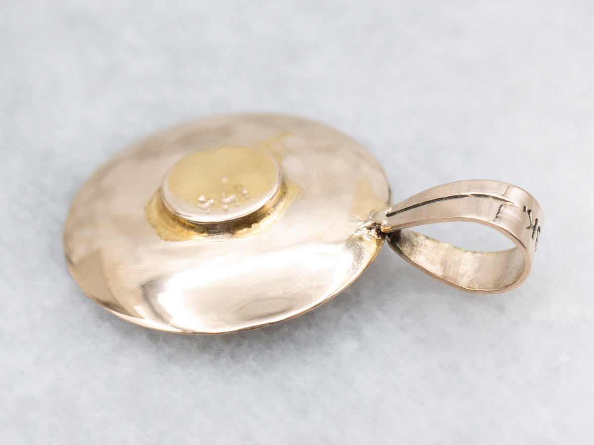 Victorian Starburst Seed Pearl Pendant