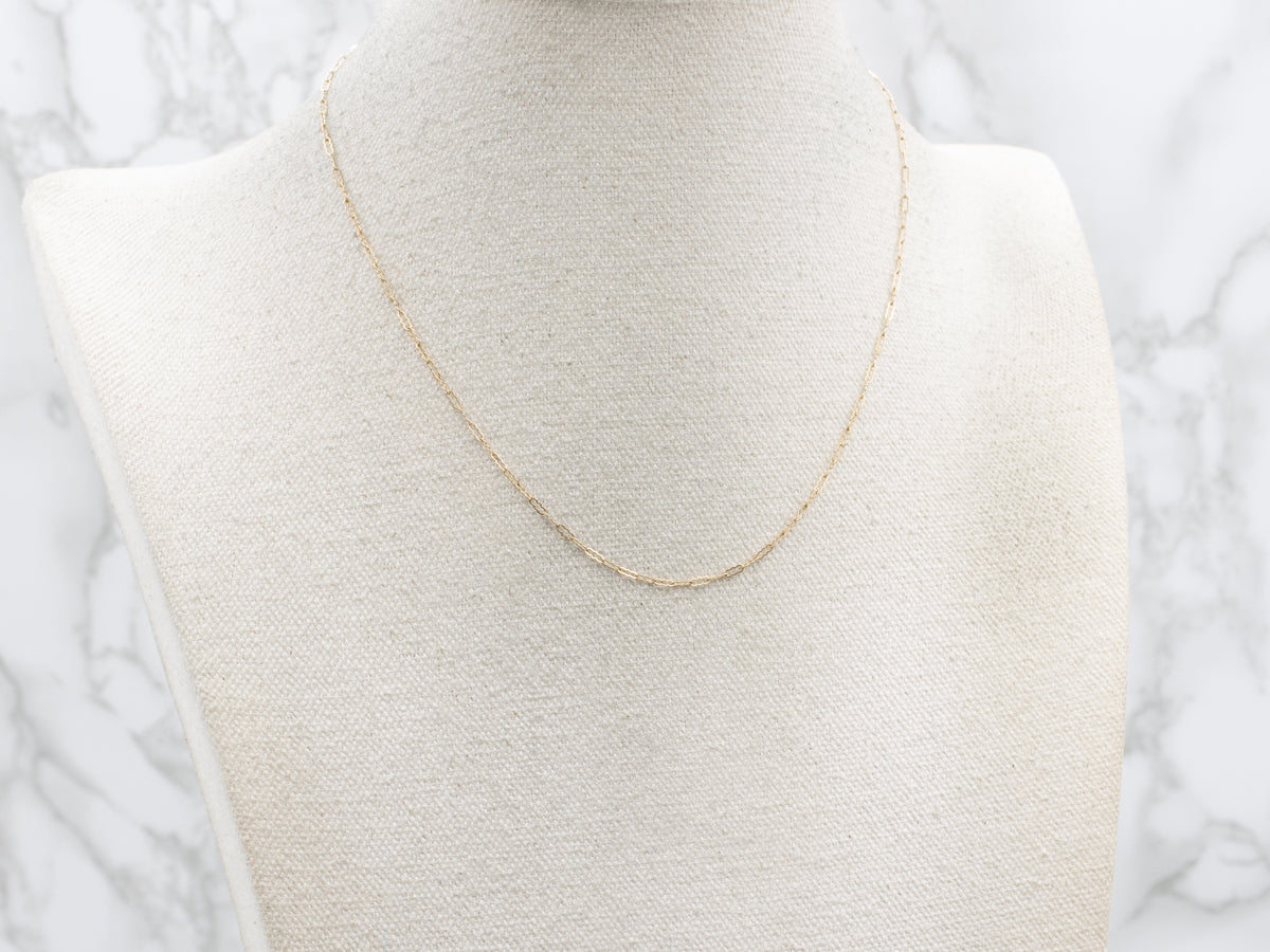 Yellow Gold Crinkle-Link Chain