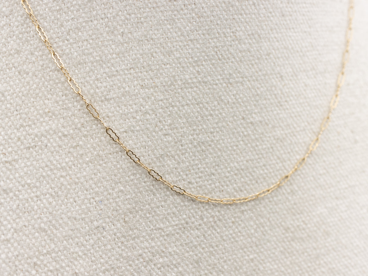 Yellow Gold Crinkle-Link Chain