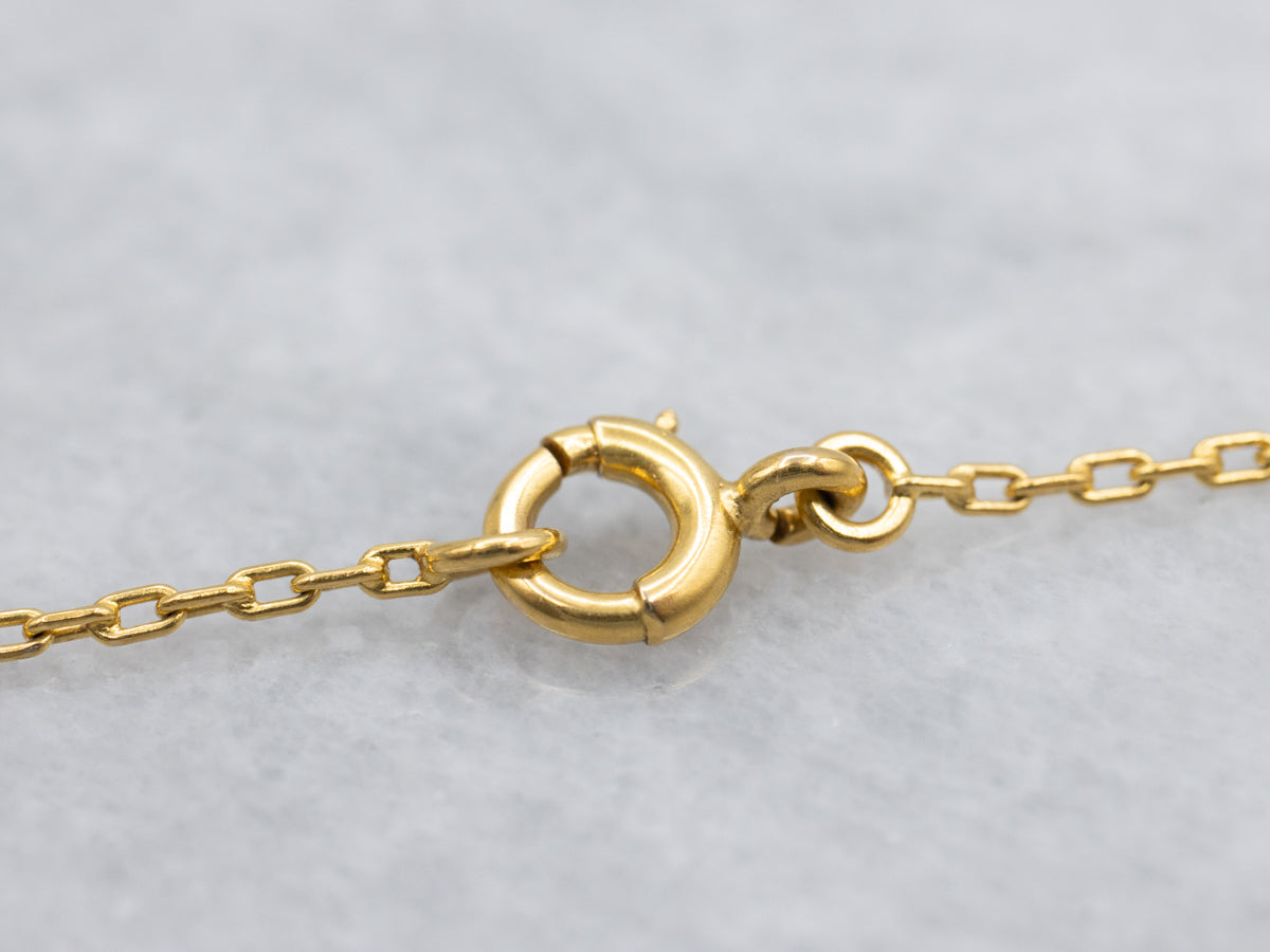 Etherial Moonstone Green Onyx and Gold Pendant Necklace