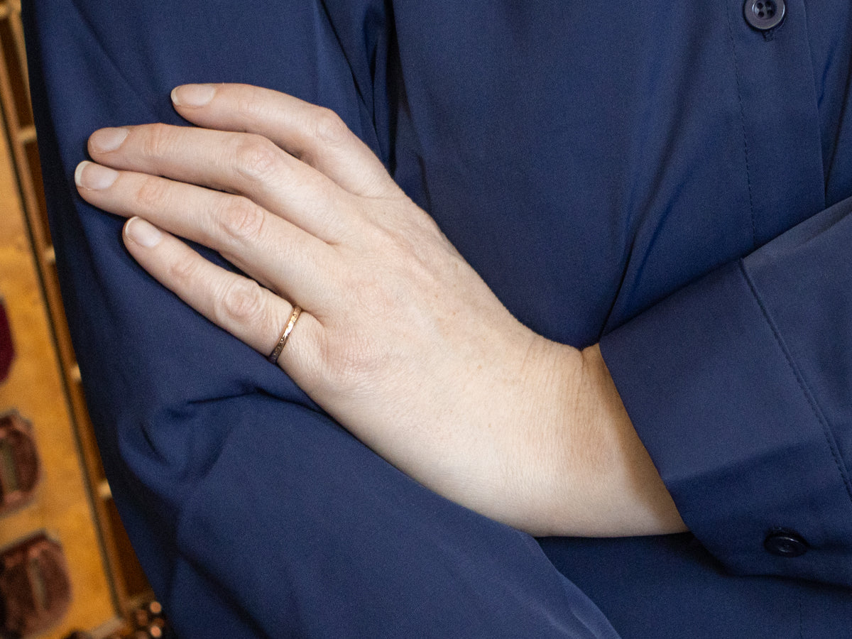 Floral 1930s Forget-Me-Not Pattern Band