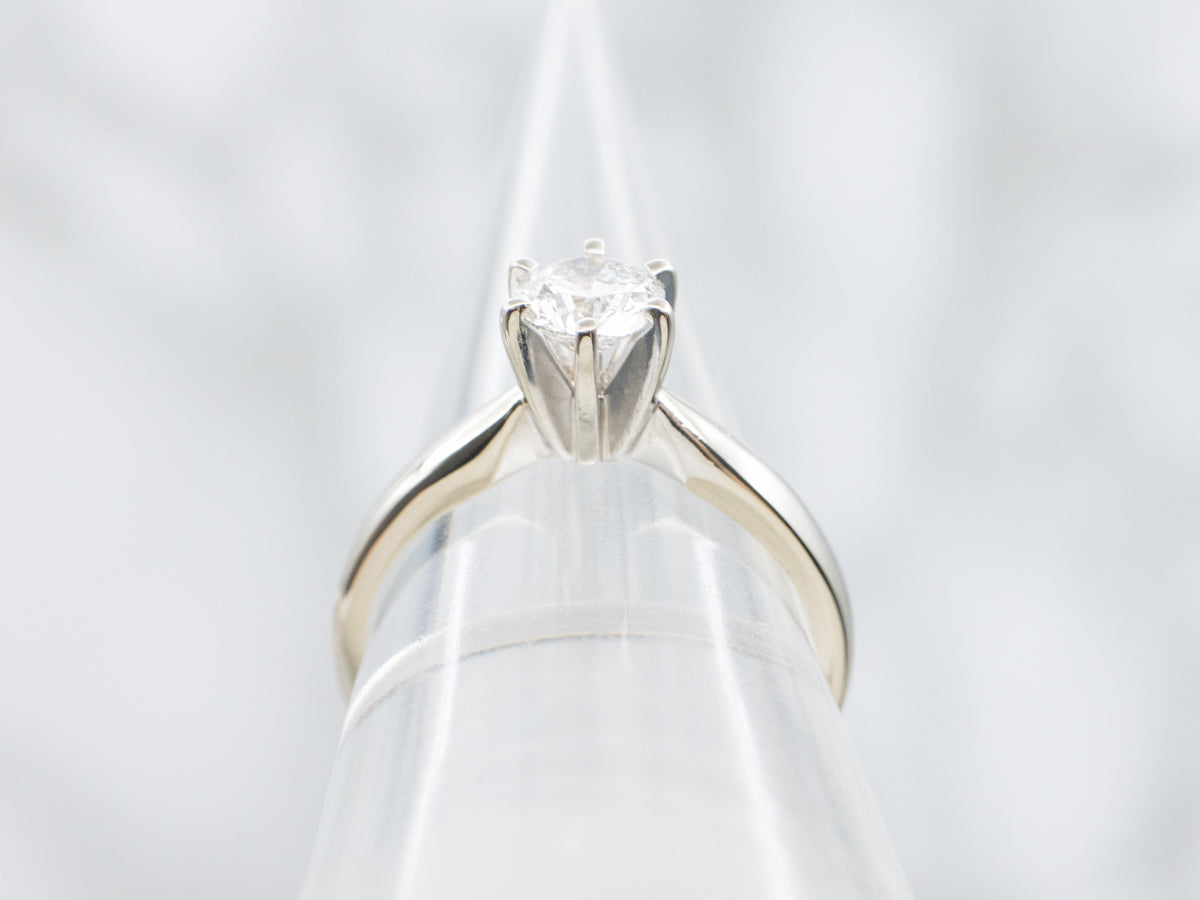 Six Prong Diamond Solitaire Engagement Ring