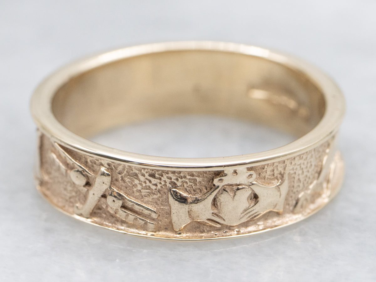 Claddagh, Animal, and Landscape Pattern Band