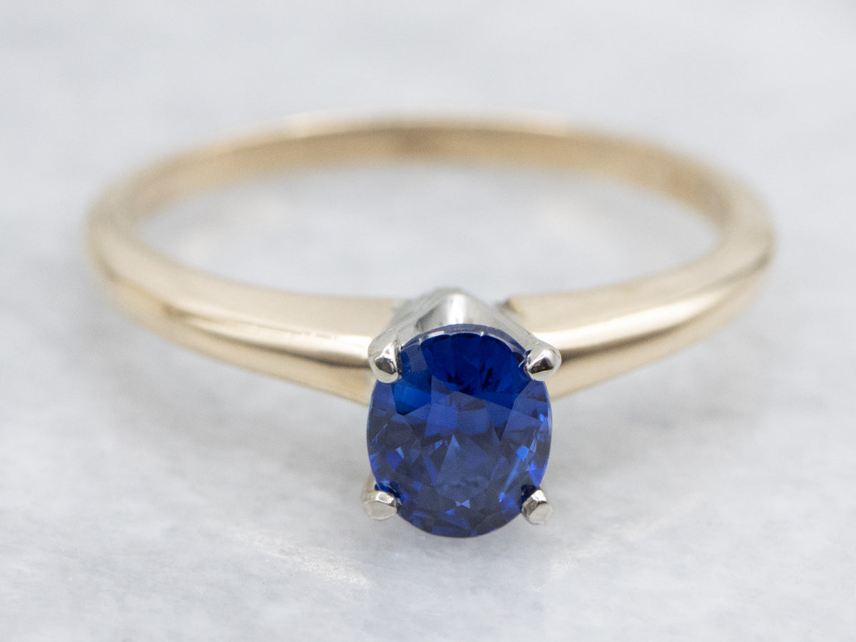 Classic Sapphire Solitaire Engagement Ring