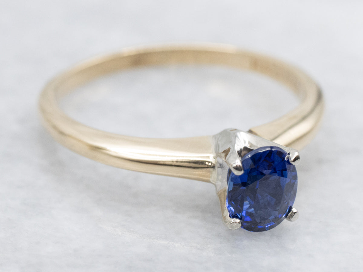 Classic Sapphire Solitaire Engagement Ring