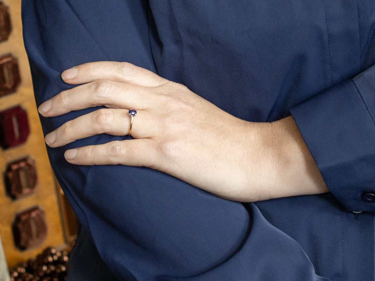 Classic Sapphire Solitaire Engagement Ring