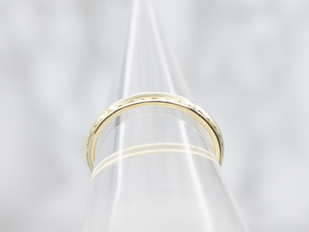 Antique Green Gold Patterned Band