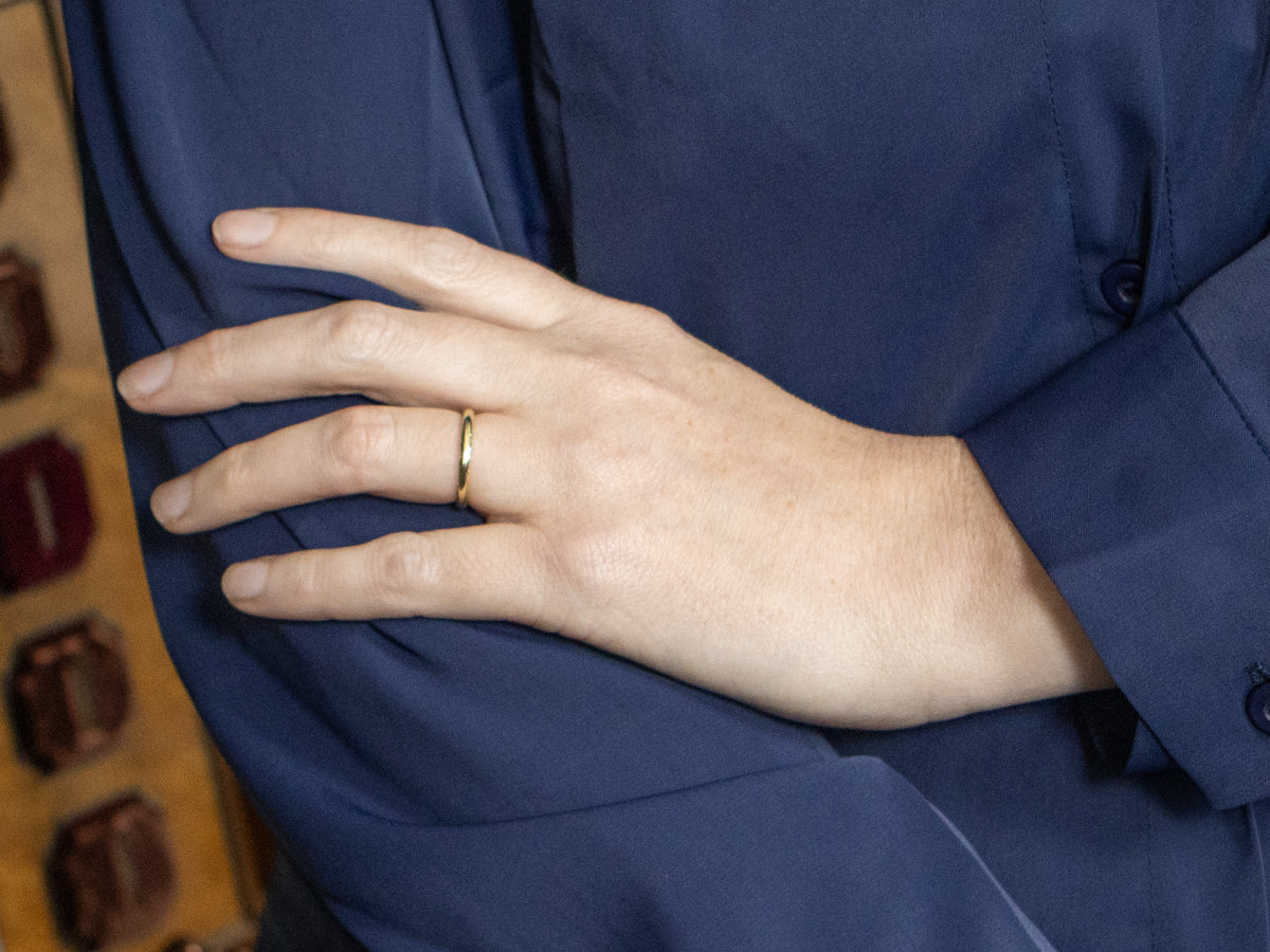 Antique Green Gold Patterned Band