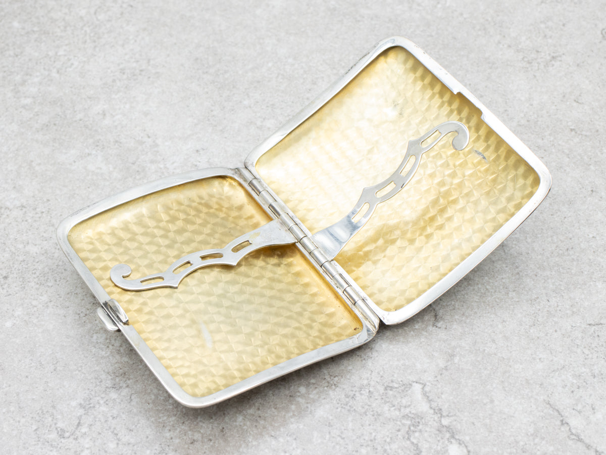 Vintage Sterling Silver Cigarette Case with "Z" Monogram