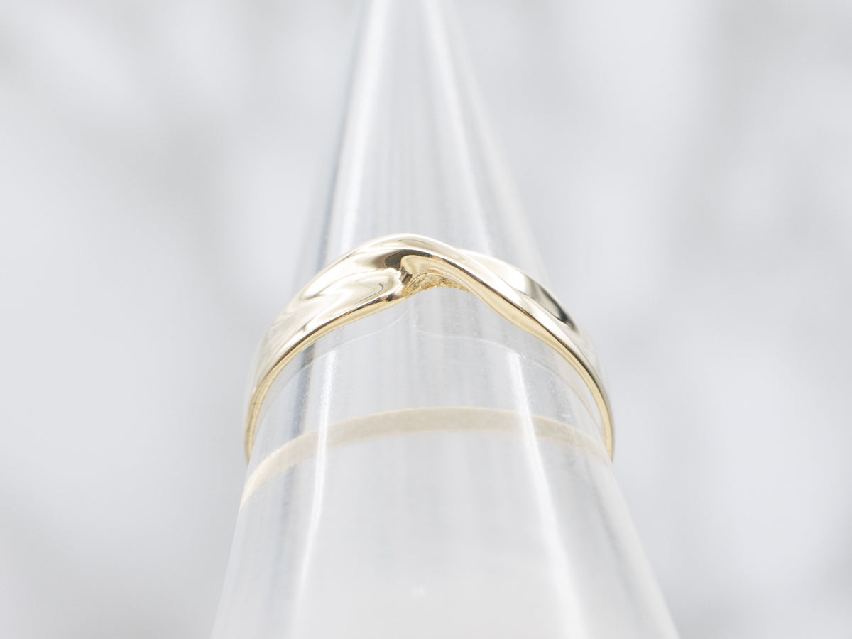 Modernist Gold Twist Band