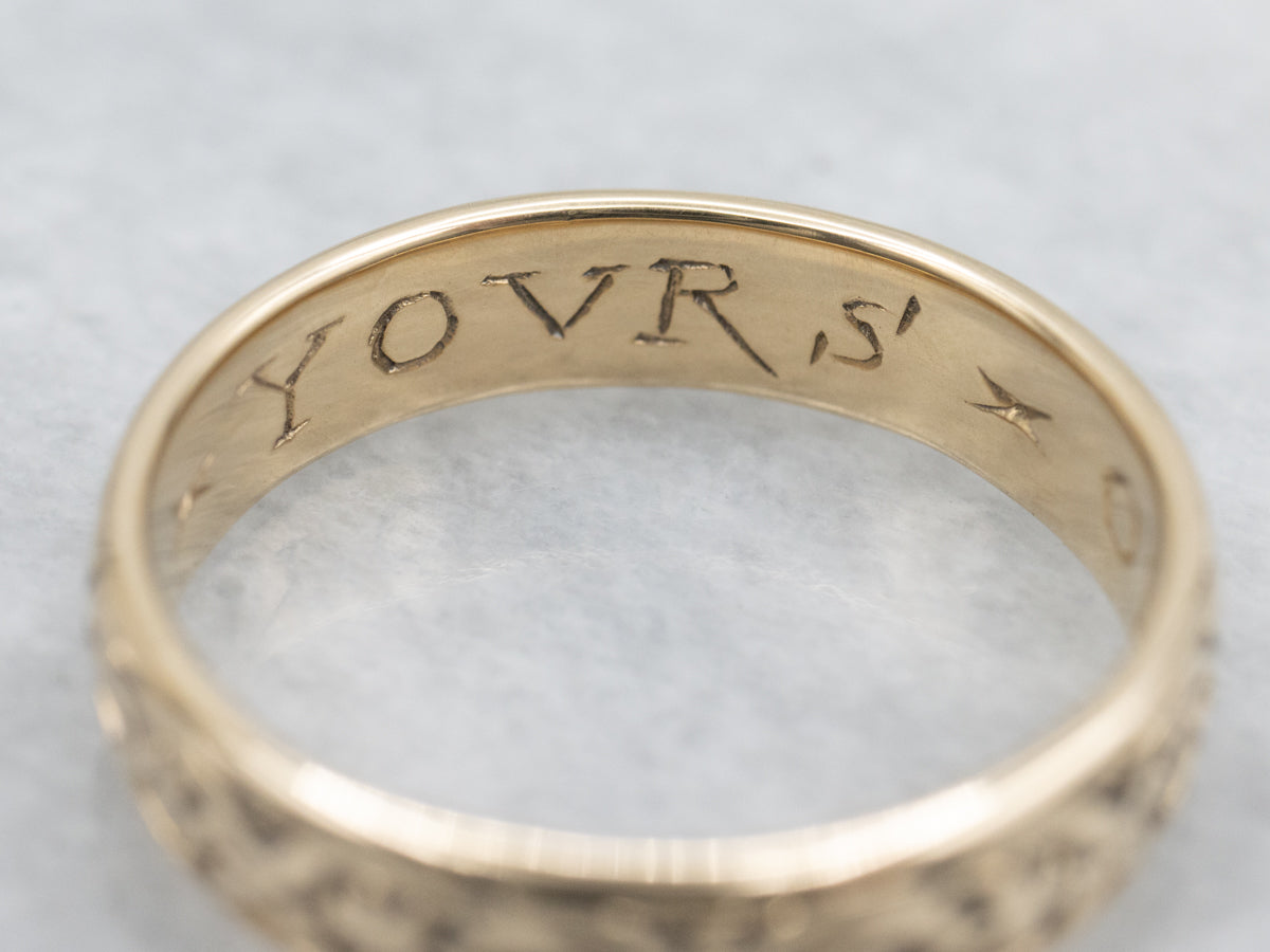 Vintage Gold Ornate Patterned Band