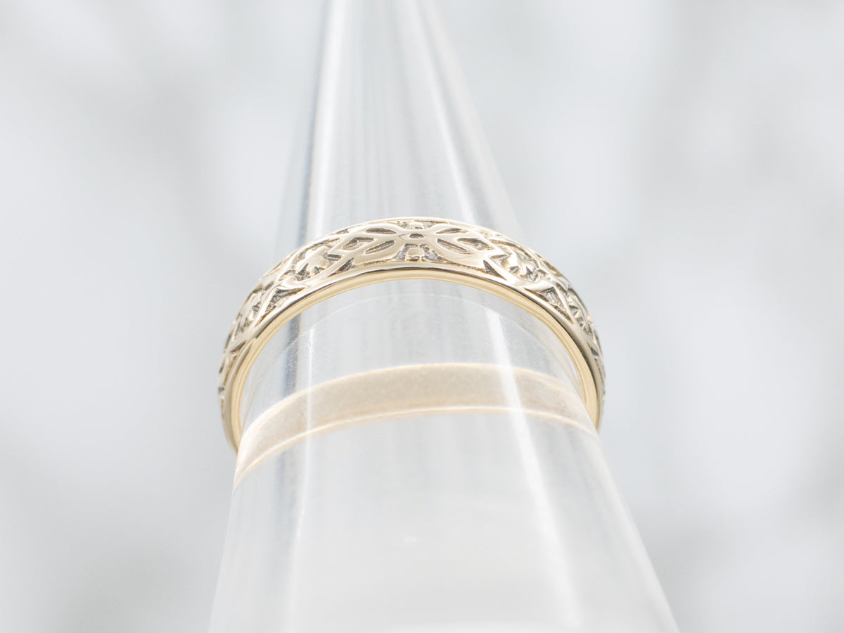 Vintage Gold Ornate Patterned Band