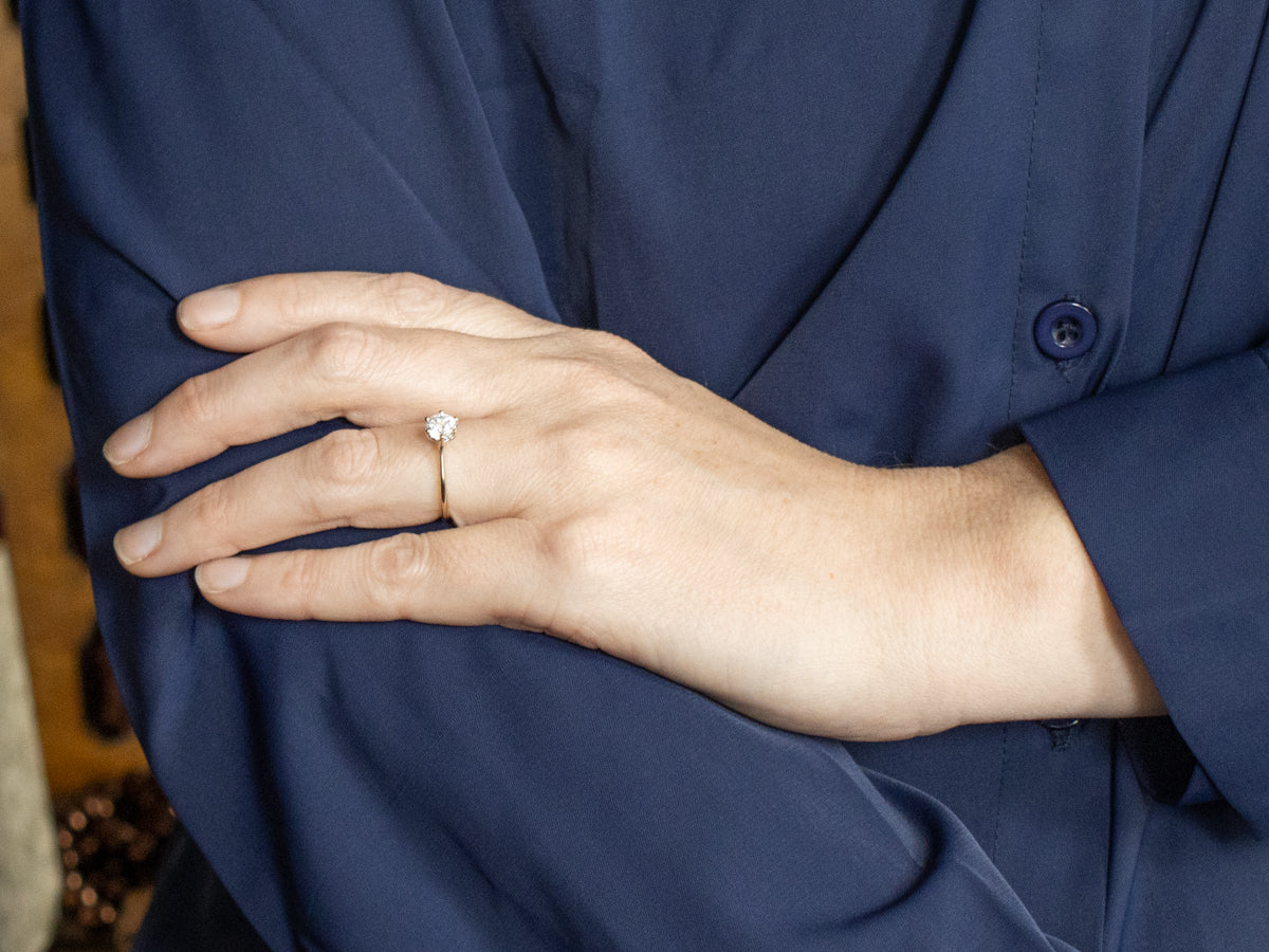 "I Love You More" GIA Certified Diamond Engagement Ring