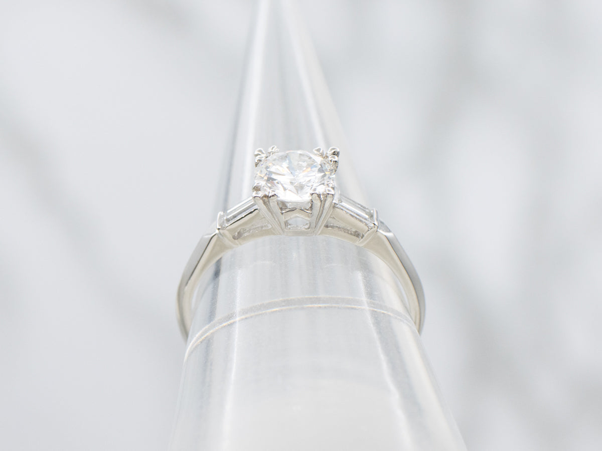 Vintage Platinum and Diamond Engagement Ring