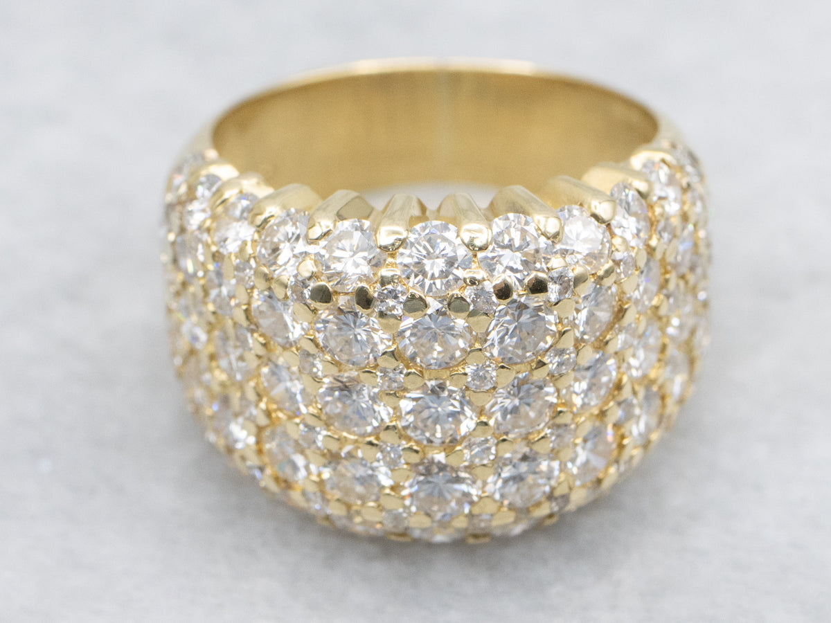 Bold Gold Diamond Cocktail Band