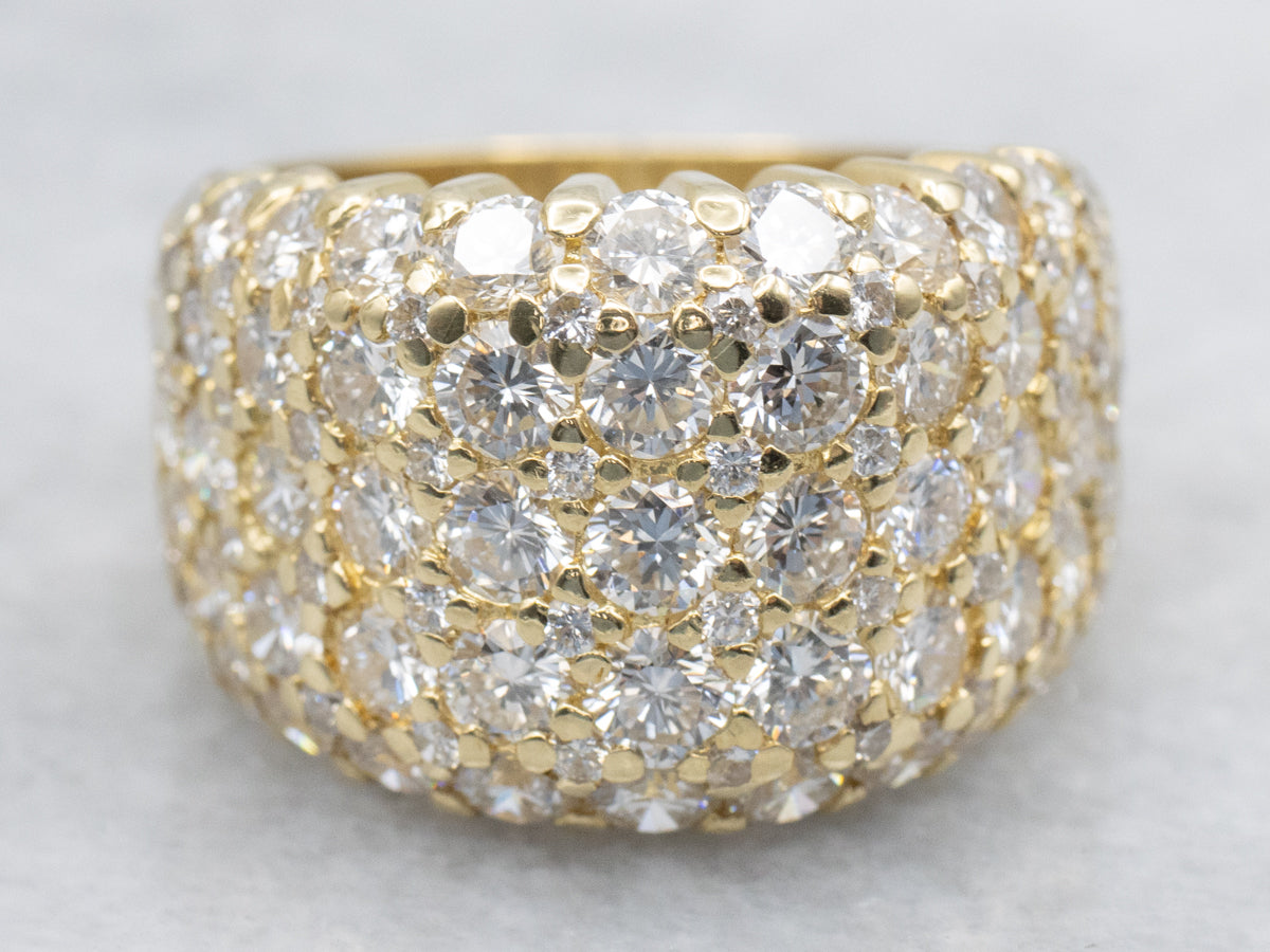 Bold Gold Diamond Cocktail Band