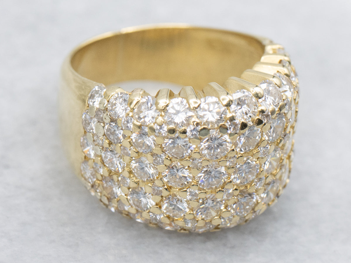 Bold Gold Diamond Cocktail Band