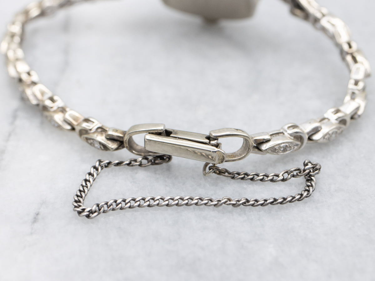 Vintage Gold and Diamond Ladies Hamilton Wrist Watch