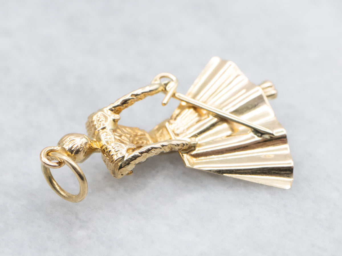 Vintage 18-Karat Gold Matador Charm Pendant