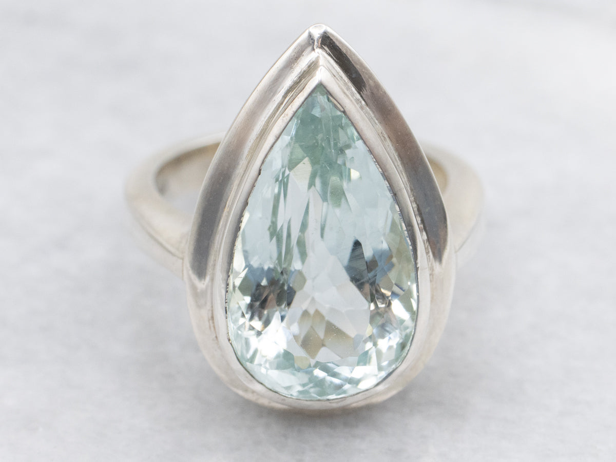 Sterling Sterling Aquamarine Statement Ring