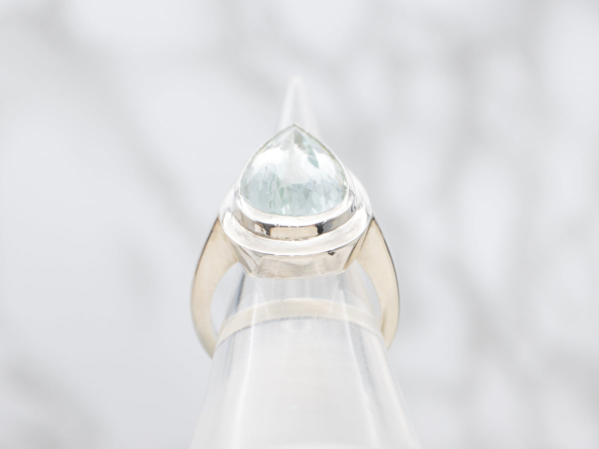 Sterling Sterling Aquamarine Statement Ring