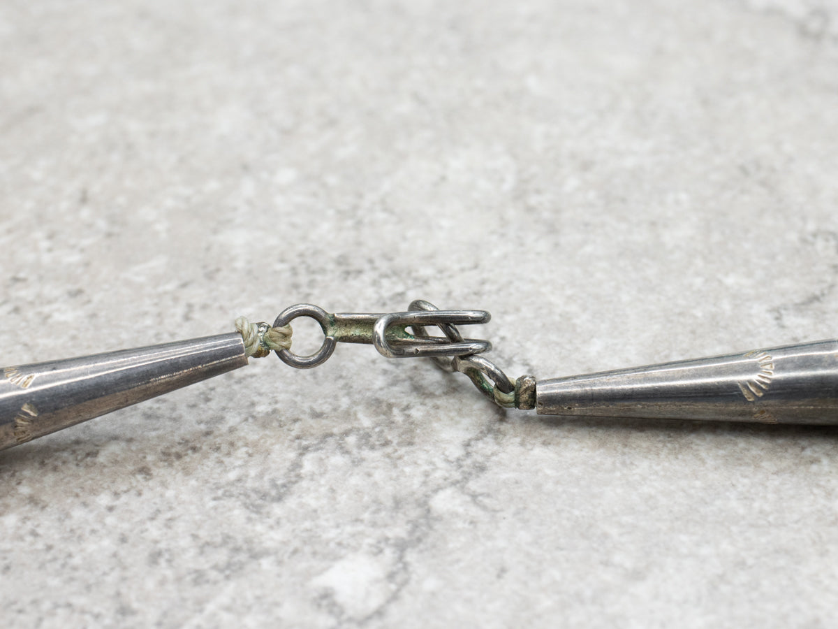 Sterling Silver Turquoise and Heishi Beaded Necklace