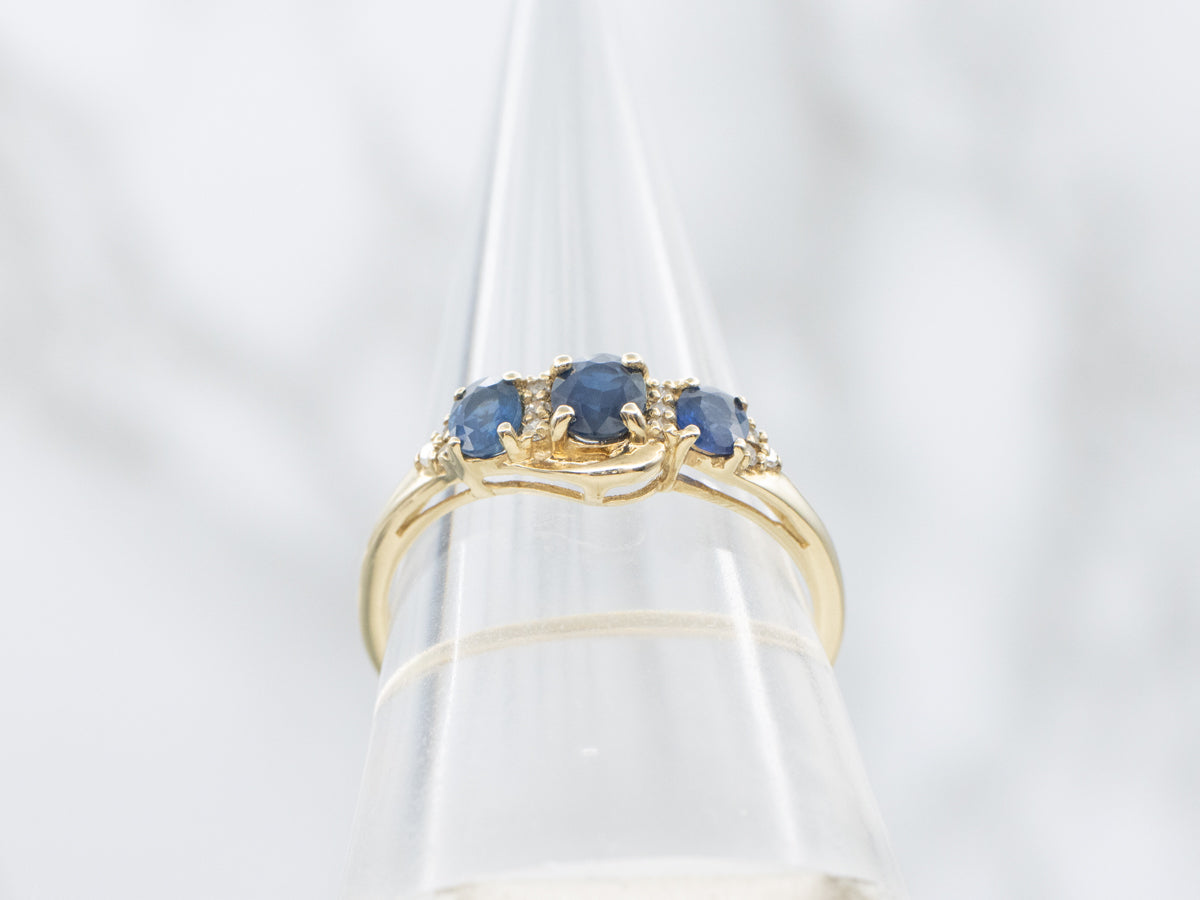 Sapphire and Diamond Multi-Stone Ring