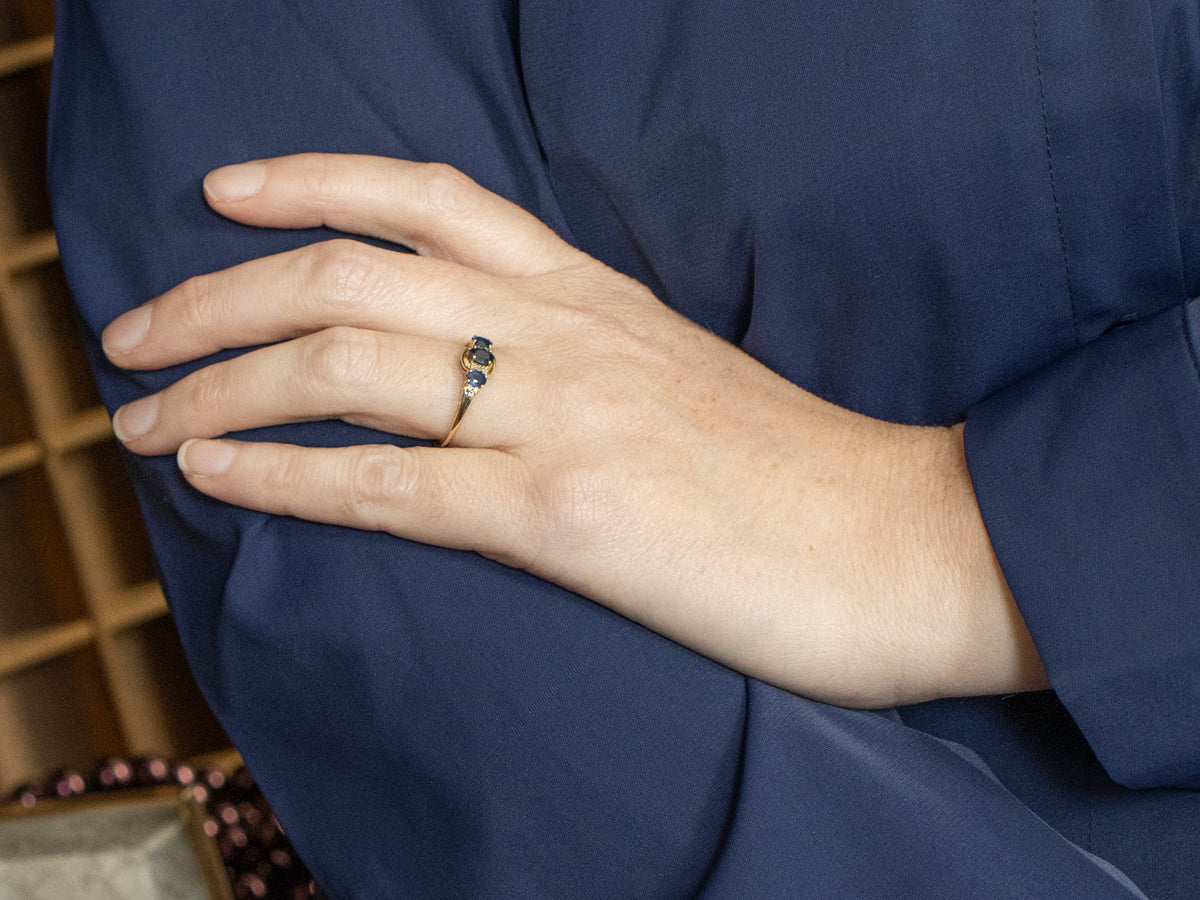 Sapphire and Diamond Multi-Stone Ring