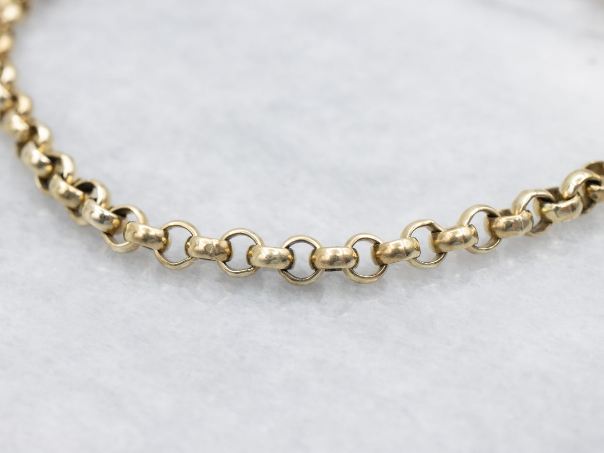 Yellow Gold Rolo-Link Bracelet