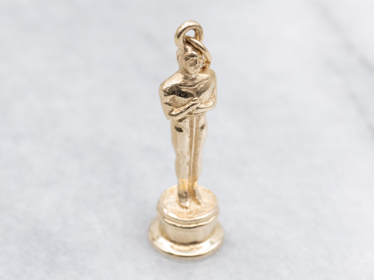 Vintage Gold Oscar Charm Pendant