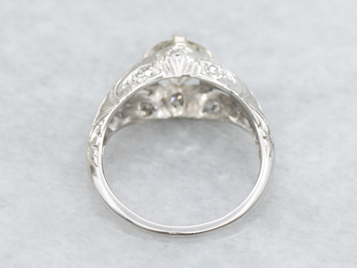 Edwardian Old European Cut Diamond Engagement Ring