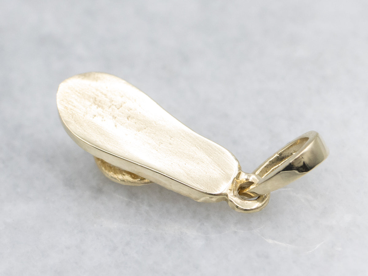 Yellow Gold Diamond Flip Flop Charm