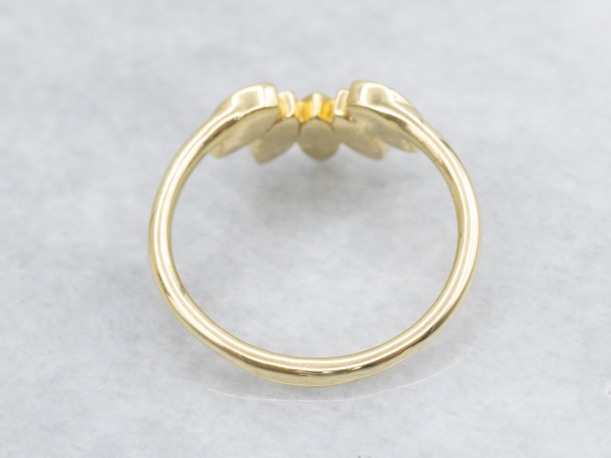 Vintage 18-Karat Gold Diamond Guard Band