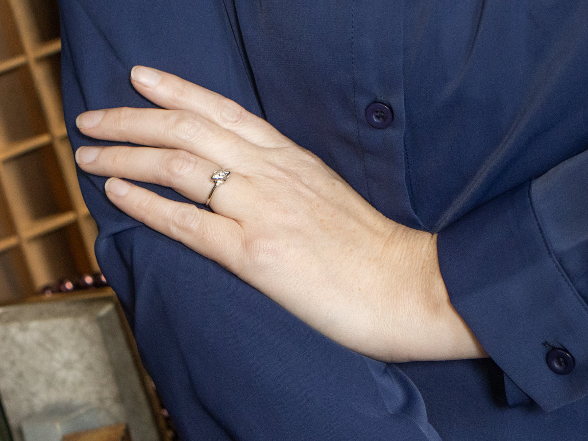 Retro Era Diamond Bypass Ring