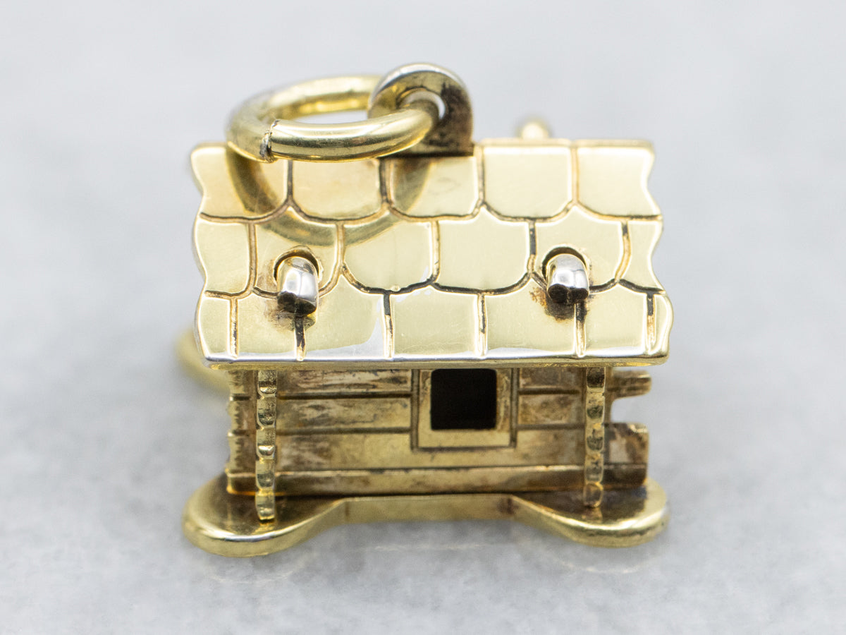 Yellow Gold Cabin House Charm