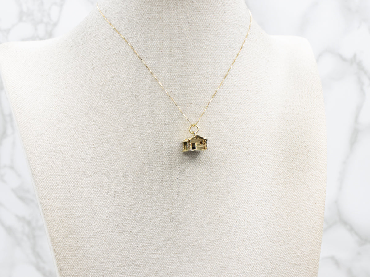 Yellow Gold Cabin House Charm