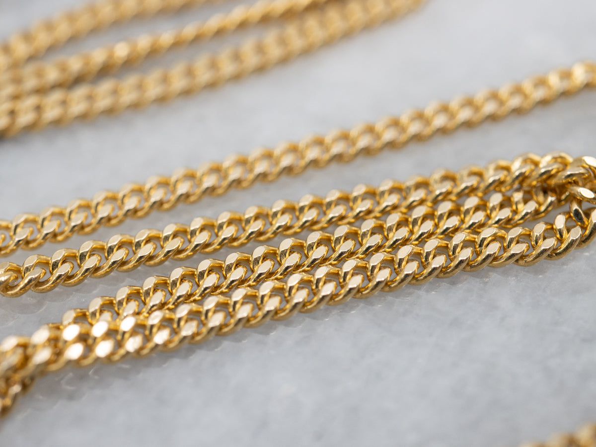 Bloomed Gold Antique Belle Époque Pearl Necklace