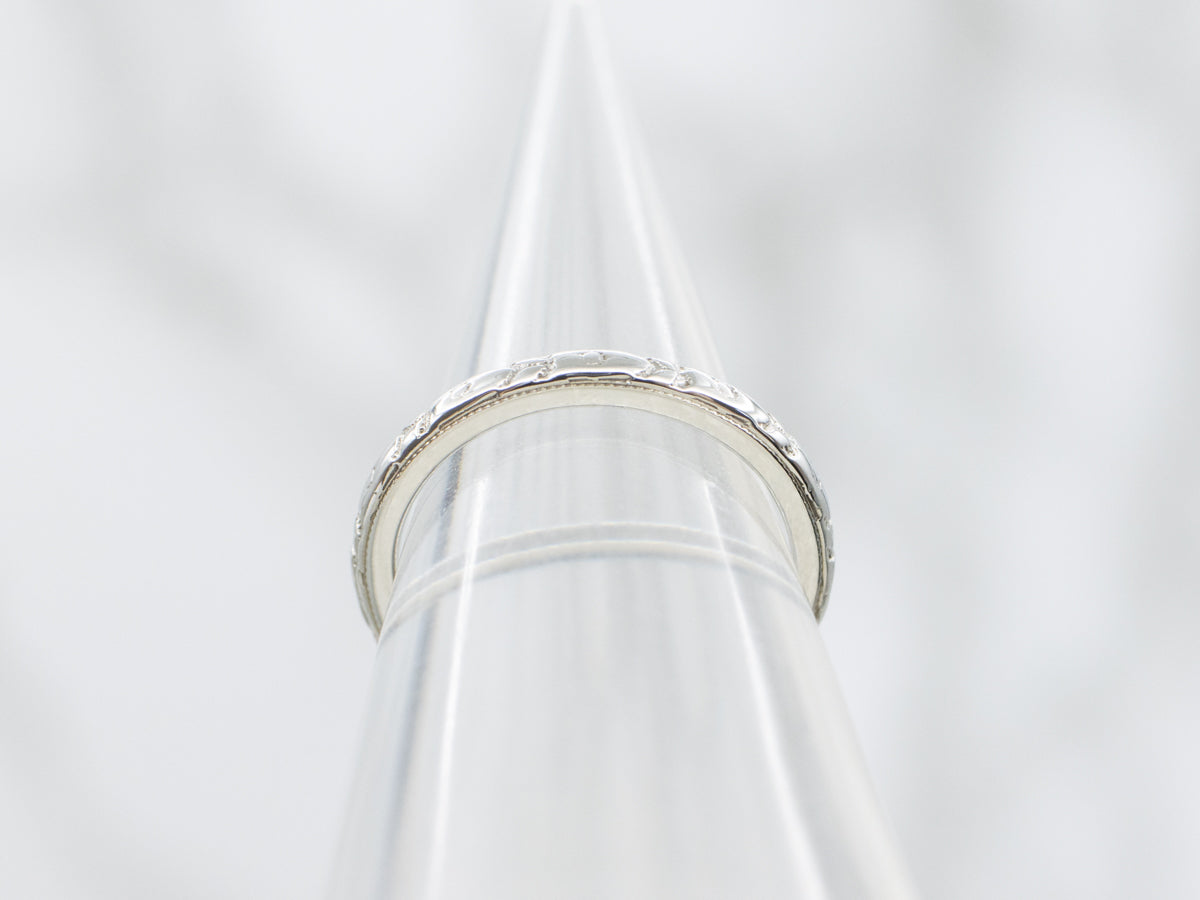 Forget-Me-Not Floral Pattern Band Circa 1920s