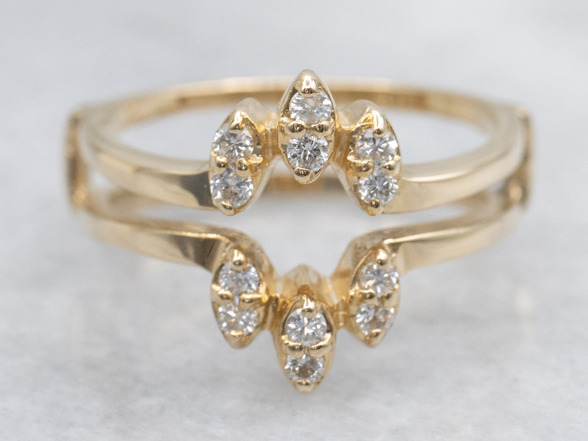 Diamond Yellow Gold Enhancer Band