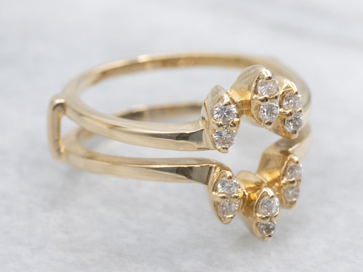 Diamond Yellow Gold Enhancer Band