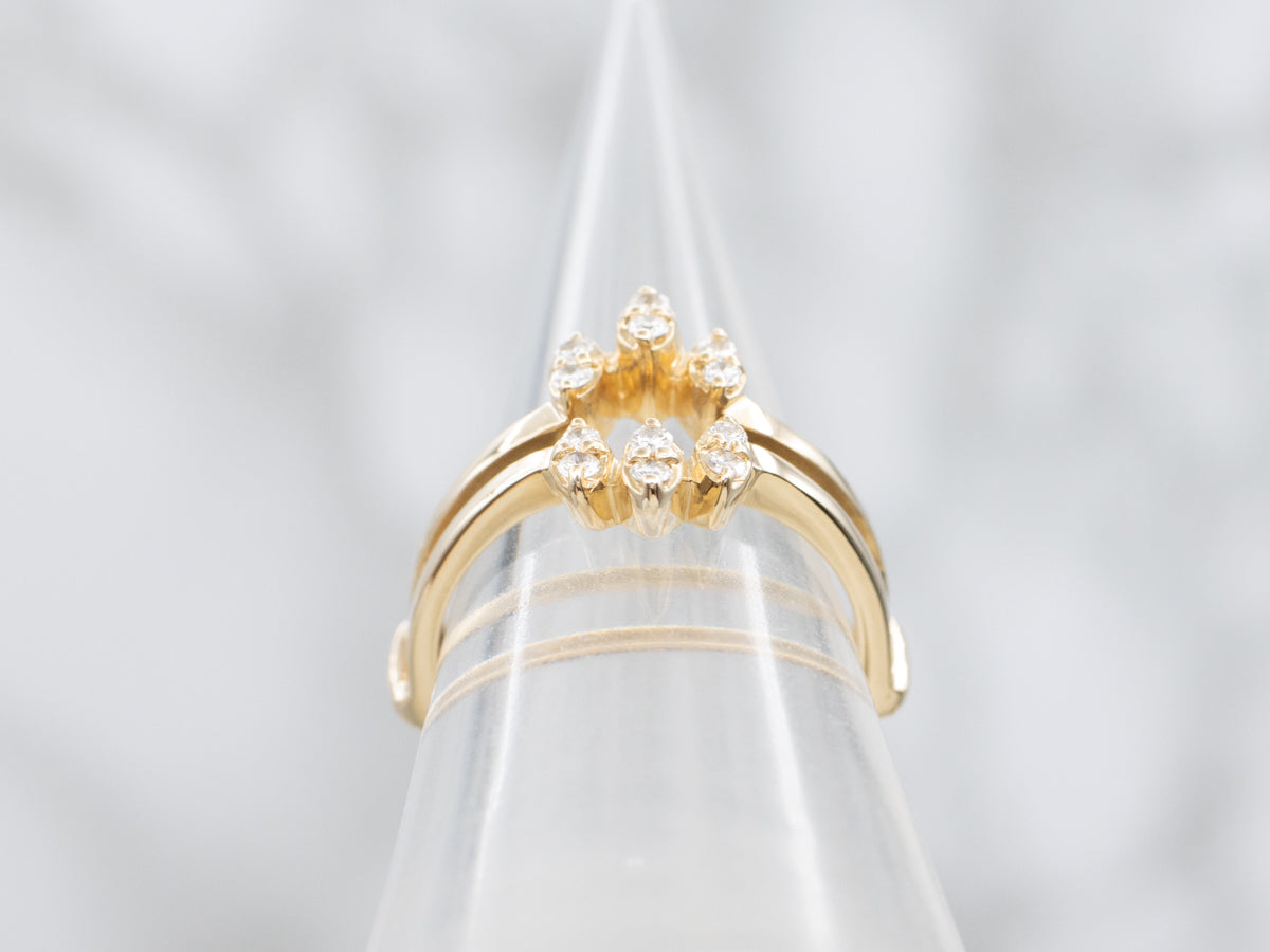 Diamond Yellow Gold Enhancer Band