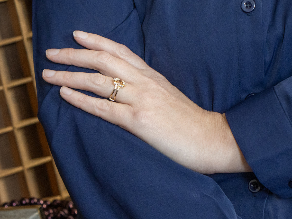 Diamond Yellow Gold Enhancer Band