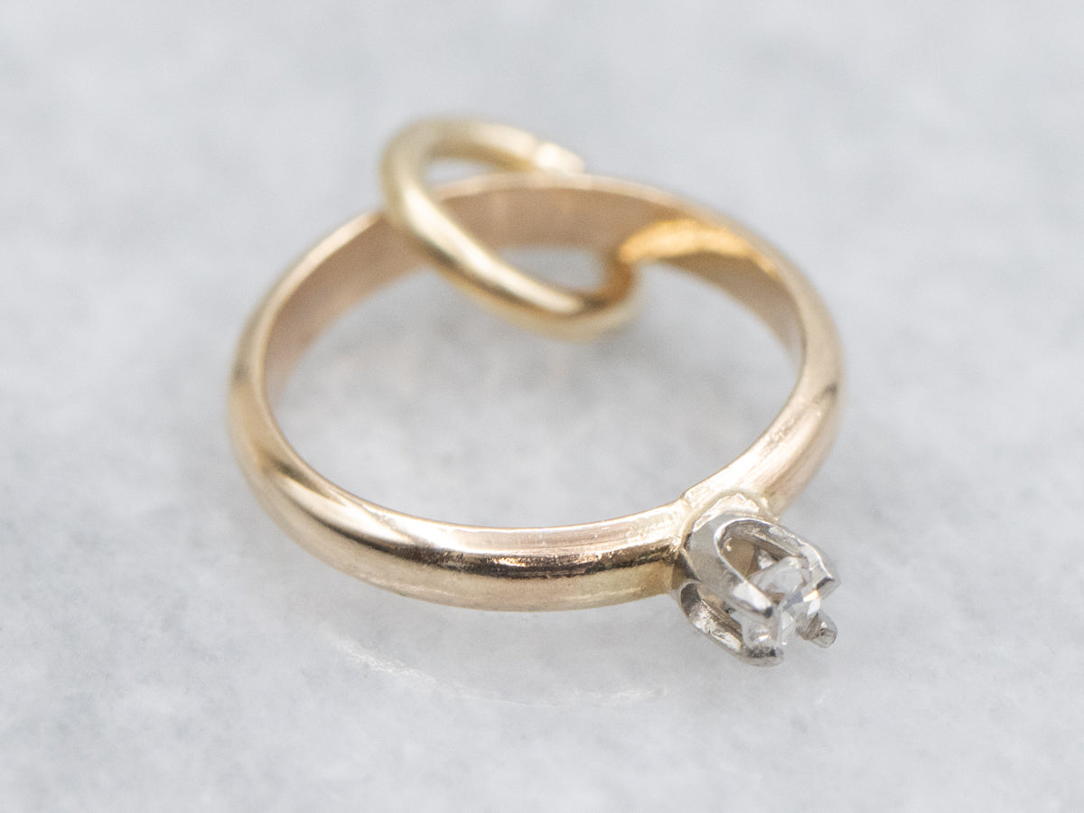 Yes! Vintage Diamond Solitaire Engagement Ring Charm