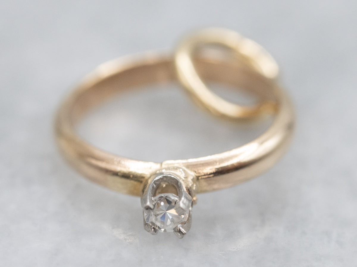 Yes! Vintage Diamond Solitaire Engagement Ring Charm