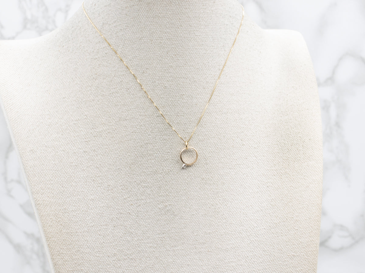 Yes! Vintage Diamond Solitaire Engagement Ring Charm