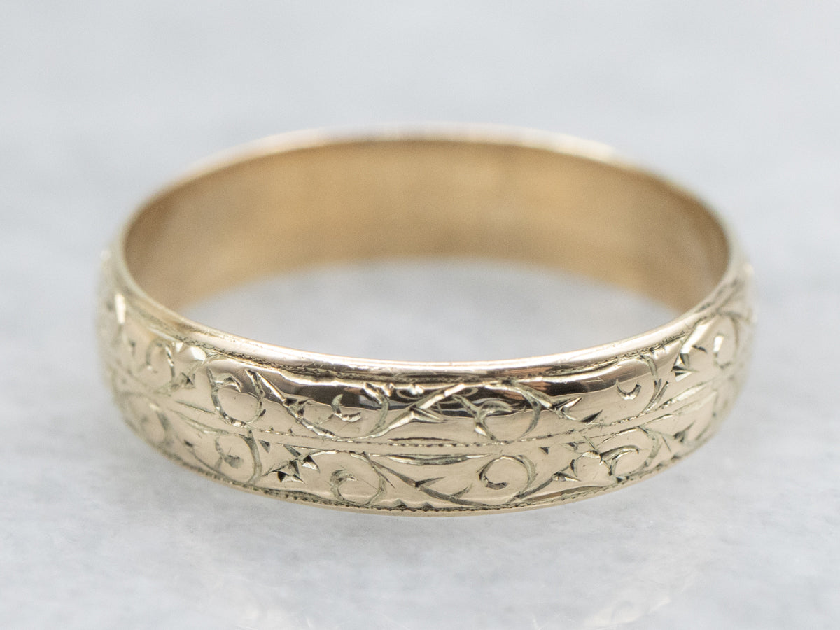 Ornate Botanical Pattern Mini Band