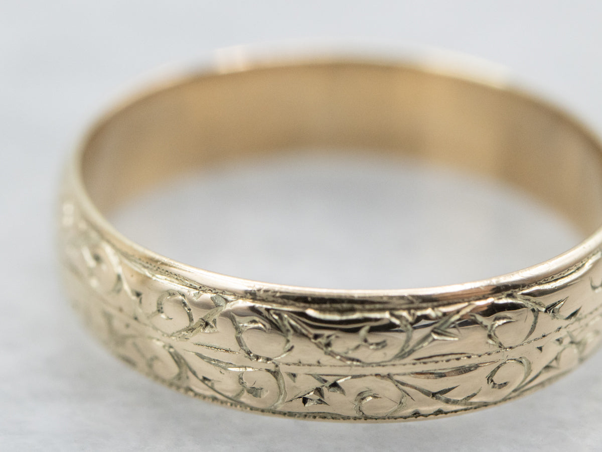 Ornate Botanical Pattern Mini Band