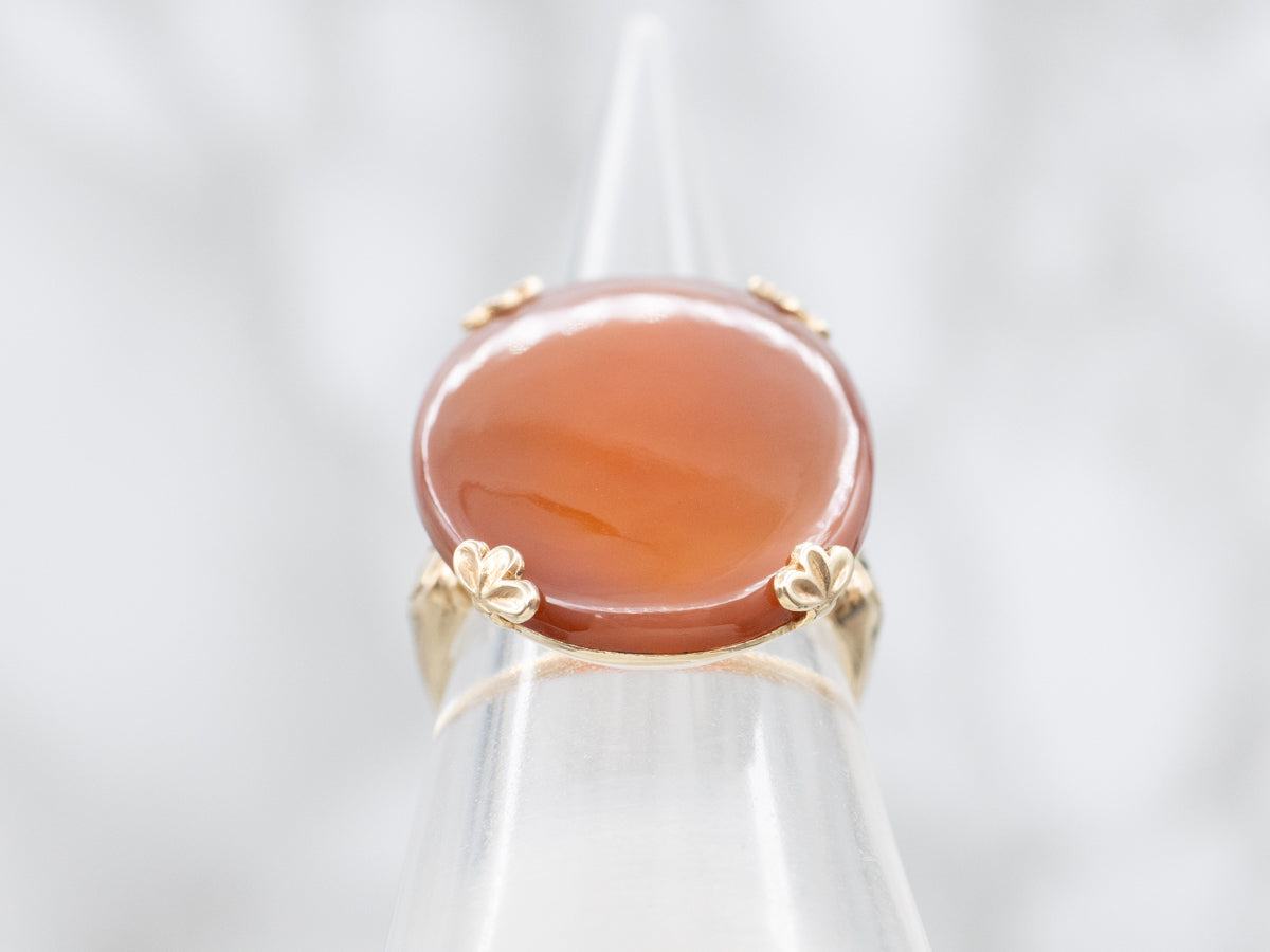 Victorian Revival Ladies Carnelian Ring